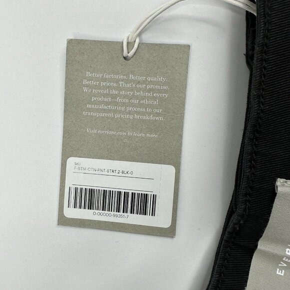 Everlane Women’s NWT Black The Straight-Leg 2 Denim Minimalist Pant 0/W26/L26 - Picture 5 of 13